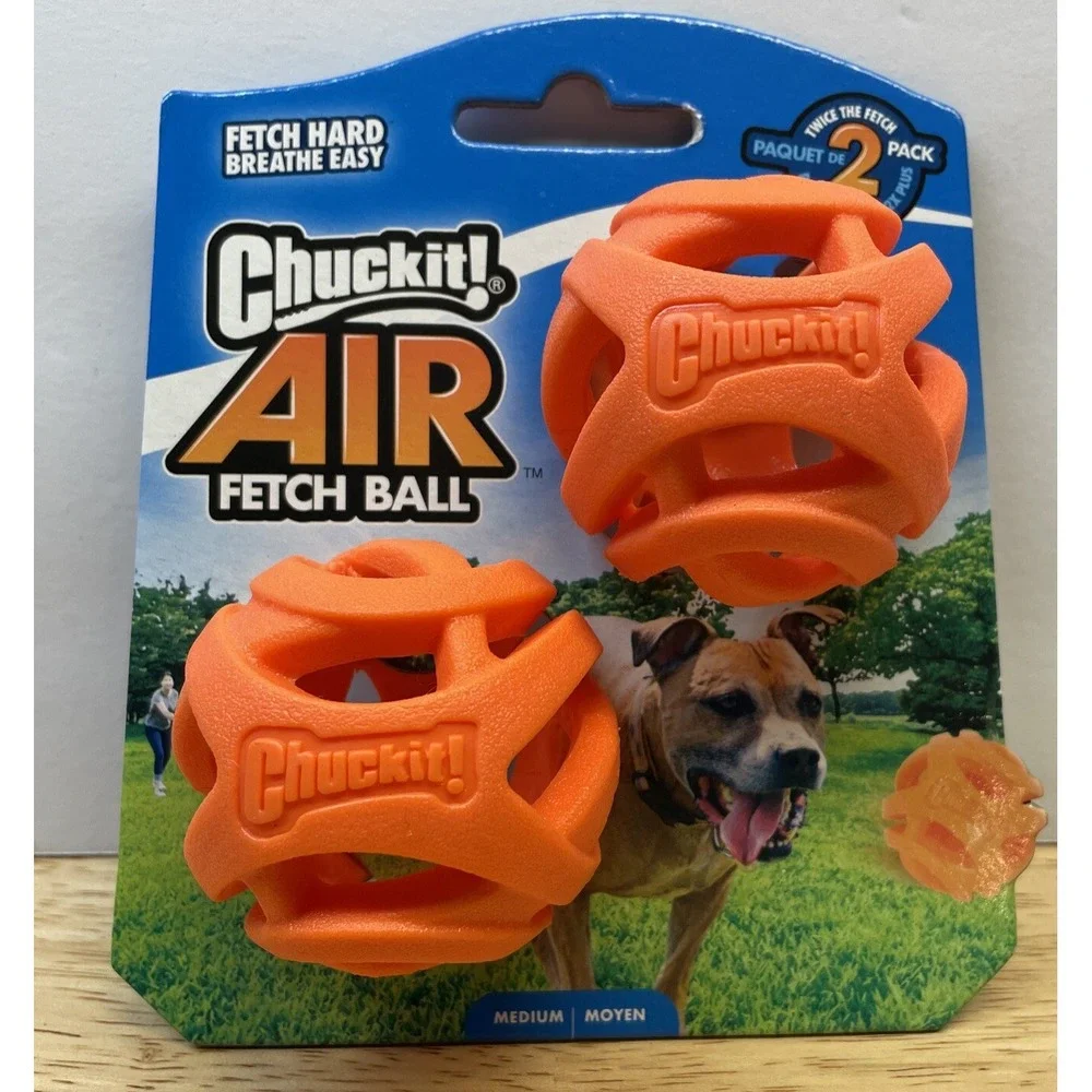 Chuckit! Air Fetch Ball Dog Toy, Medium (2.5 Inch Diameter), for dogs 20-60 lbs,